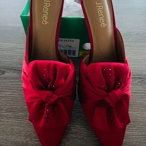 Mianna Red Satin Slide